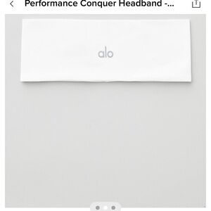 ALO Yoga White Performance Headband- White-NWT